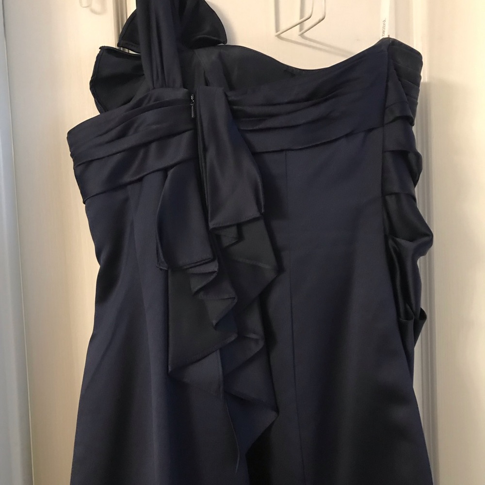 David’s Bridal size 10 navy blue